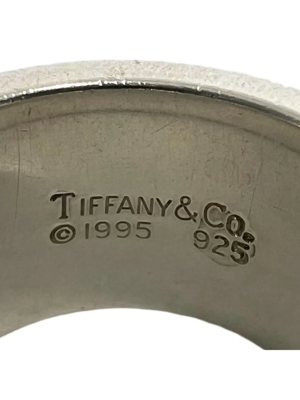Tiffany & Co Vintage Atlas Wide Ring 925 Sterling Silver Accessory